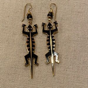 Vintage Laurel Burch “Lizardo” Earrings